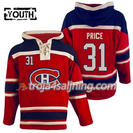 Montreal Canadiens Carey Price 31 Röd Sawyer Hooded Sweatshirt - Barn